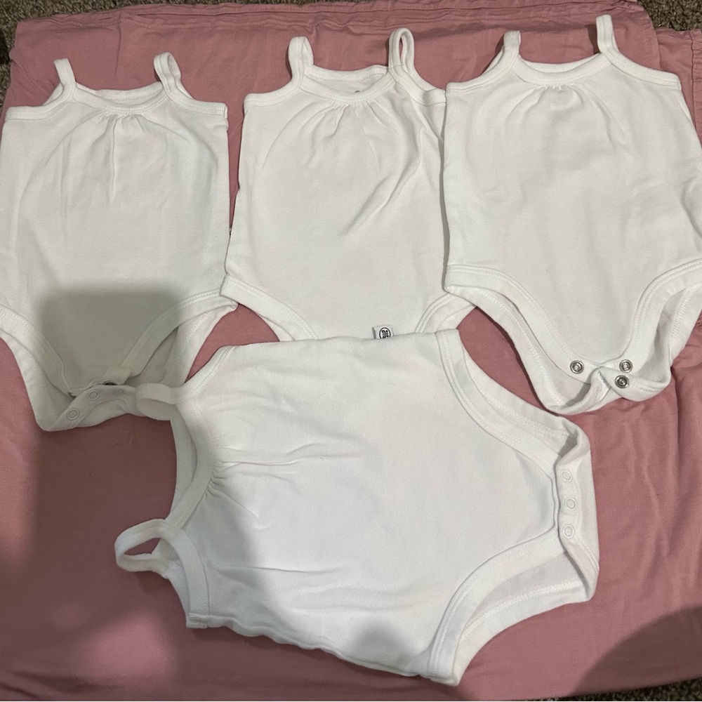 HonestBaby Multipack Cami Bodysuits Newborn Size